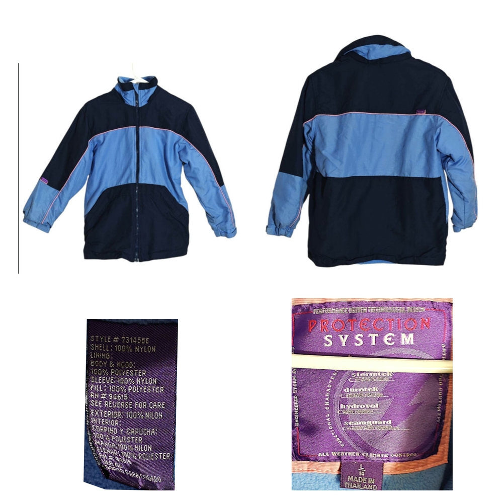 Protection System Blue and Black Jacket